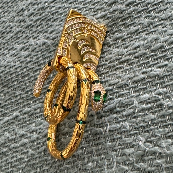 925 sterling silver single earring with Swarovski crystals - Picture 8 of 12